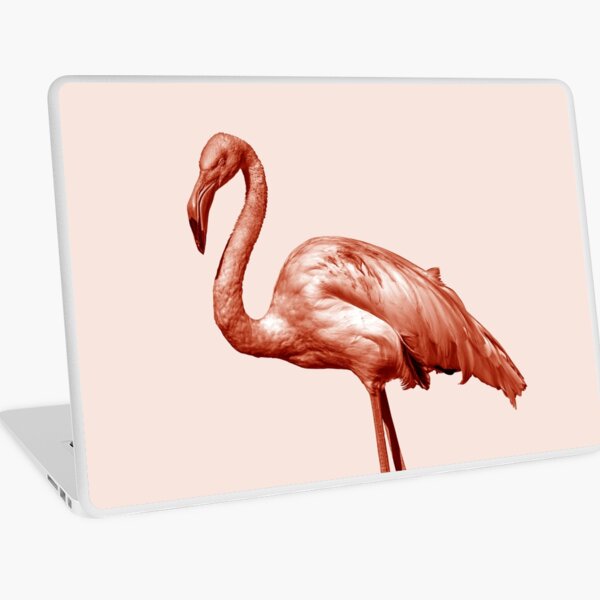 Monochrome - pink flamingo nr 1 Laptop Skin