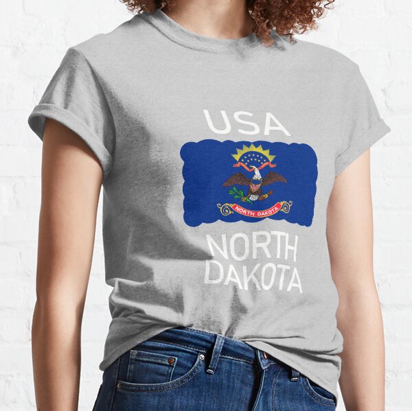 Item preview, North Dakota USA State Flag design designed and sold by GetItGiftIt.