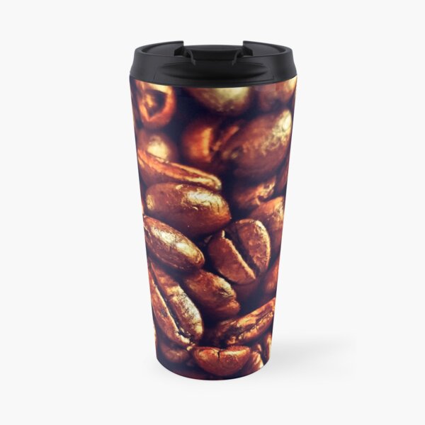 Coffee Beans - Hello darkness my old friend. Travel Mug