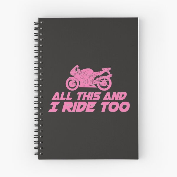 Item preview, All This and I Ride Too Sport Motorcycle T Shirt designed and sold by shoutoutshirtco.