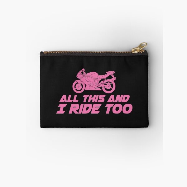 Item preview, All This and I Ride Too Sport Motorcycle T Shirt designed and sold by shoutoutshirtco.