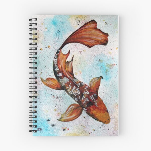Item preview, Butterfly Koi Gouache Painting designed and sold by BecauseRaceArt.