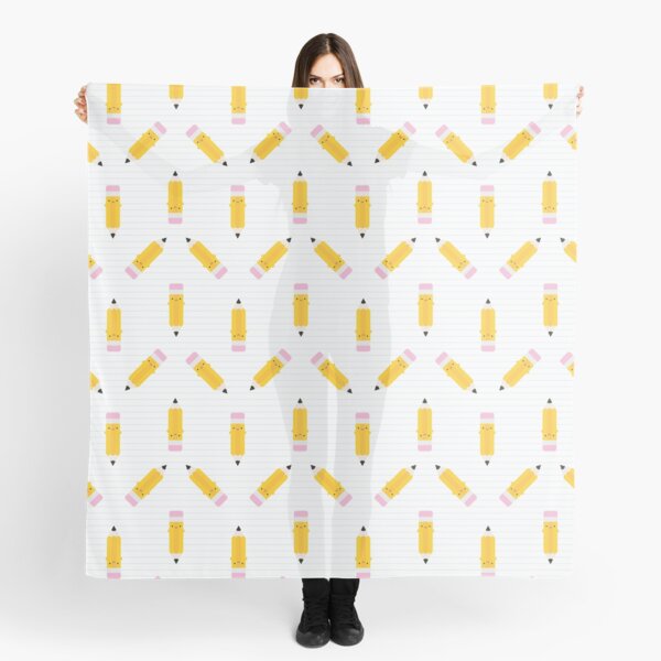Happy Kawaii Pencils Scarf