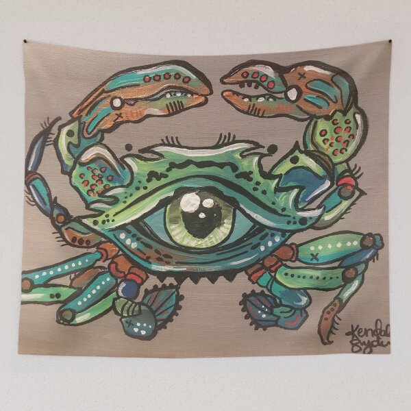 Item preview, All Seeing Crab  designed and sold by Kendii Art.