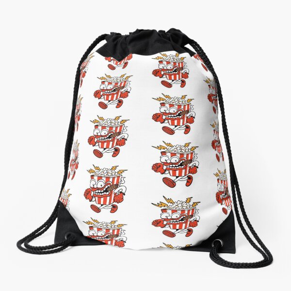 The Pop Corn Man - designed by Joe Tamponi Drawstring Bag