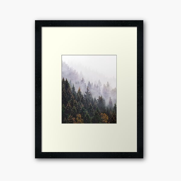 Item preview, The Big Calm // Misty Fairytale Wilderness Forest With Cascadia Trees Covered In Magic Light And Fog designed and sold by Tordis Kayma.