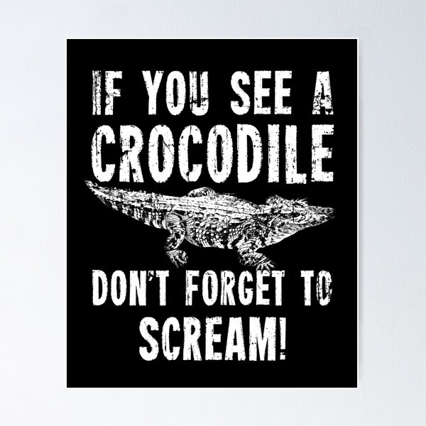 Item preview, Crocodile scared designed and sold by PrHa.