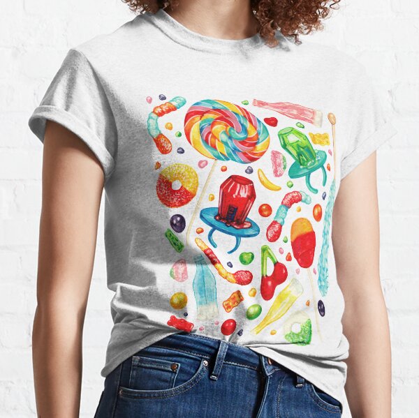 Candy Pattern - Pink Classic T-Shirt