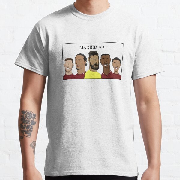 Liverpool FC Defenders x Madrid 2019 | Dreadfully Drawn Classic T-Shirt