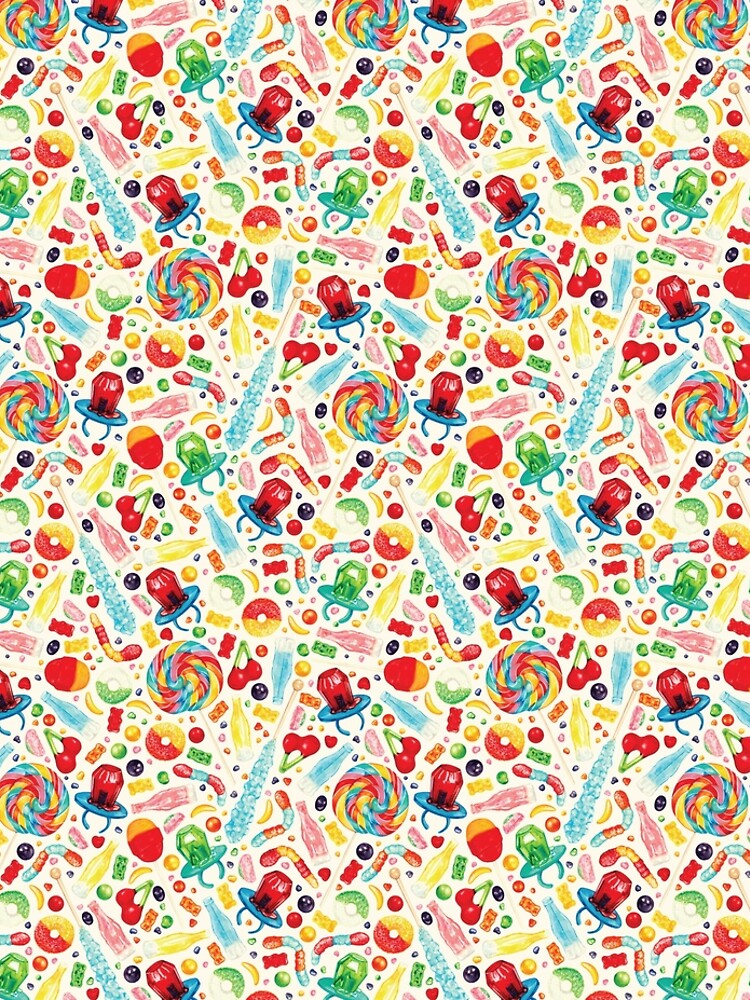 Candy Pattern - White by KellyGilleran