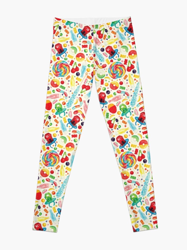 Alternate view of Candy Pattern - White Leggings
