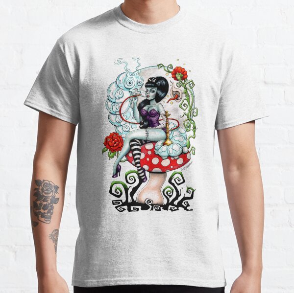 Alice in Zombieland - schmokin Caterpillar (white) Classic T-Shirt