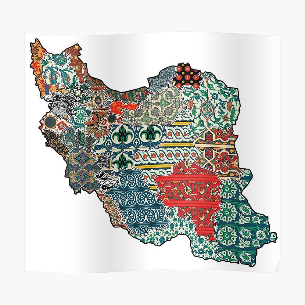 Vintage map of Iran, Iran wall map, Iran wall art, old Iran, Iranian