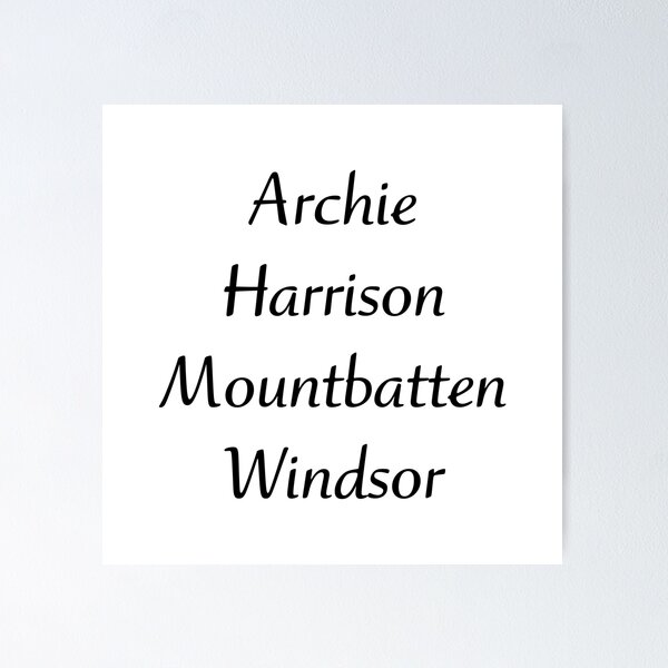 Item preview, Archie Harrison Mountbatten-Windsor (Royal Baby) designed and sold by cineva1234.