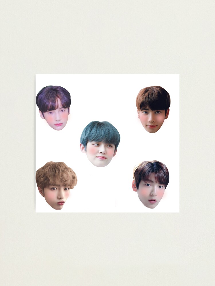 txt kpop stickers photographic print by alexabay redbubble