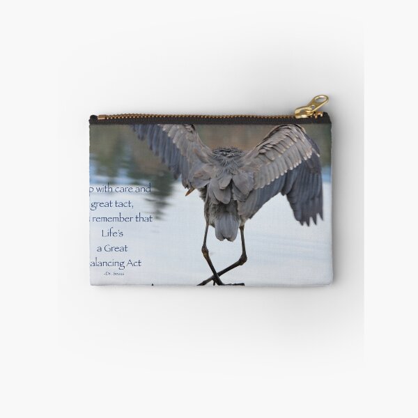 Item preview, Great Blue Heron Balancing (with quote) designed and sold by THurdCreations.