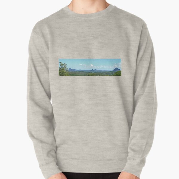 Glasshouse Mountains (Panorama) Pullover Sweatshirt