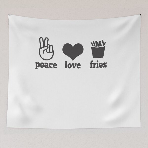 Item preview, Fries Peace Love Fries designed and sold by Eduard Beck.