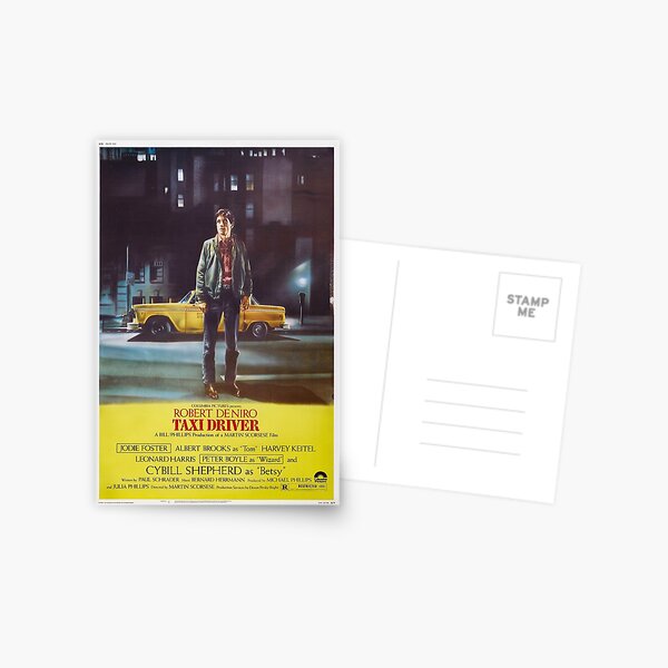 Taxi Driver Poster Artwork for Prints, Posters, Postcards, Tshirts, Bags, Men, Women Postcard