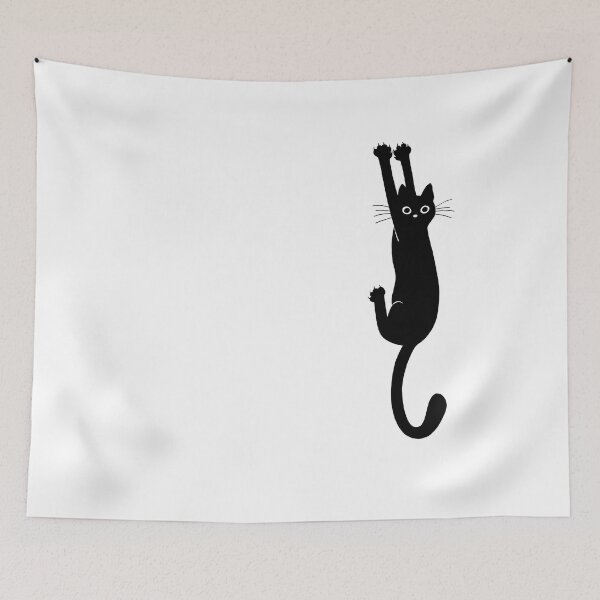 Item preview, Black Cat Holding On designed and sold by Jenn Inashvili.