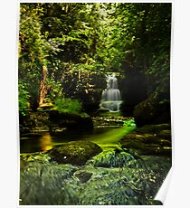 Watersmeet Falls Cascade / Lynmouth / UK Poster