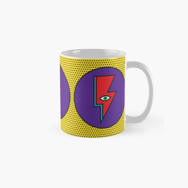 Stardust Coffee Travel Mug or Tea Cup by BeeGeeTees Inspired David Bowie 14 oz Silver