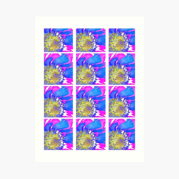 Floral Pop Art Art Print