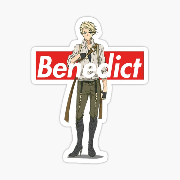 benedict blue supreme box logo violet evergarden anime sticker by shizazzi redbubble benedict blue supreme box logo violet evergarden anime sticker by shizazzi redbubble