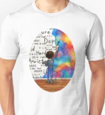 Camiseta ajustada Siempre sigue luchando Acuarela (2015) REVAMP