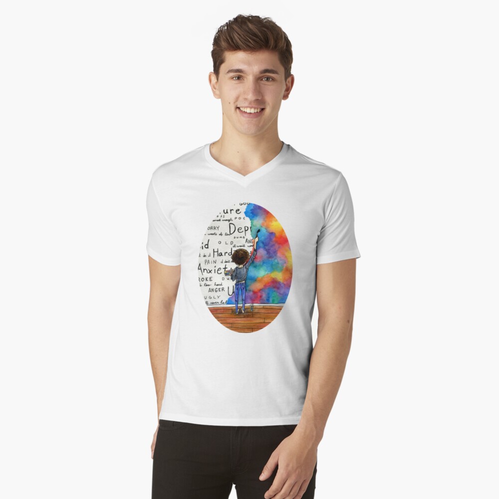Artikel-Vorschau von T-Shirt mit V-Ausschnitt, designt und verkauft von arlieopal.