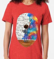 Always Keep Fighting Watercolor Painting (2015) REVAMP Tri-blend T-Shirt