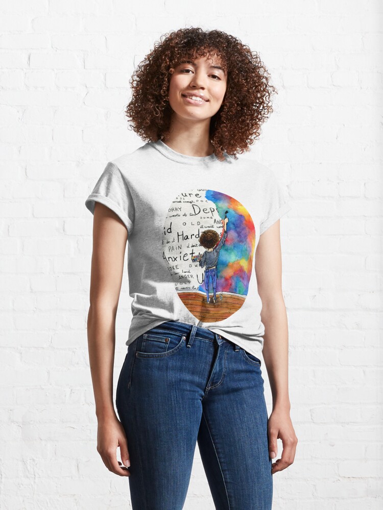Alternate view of Always Keep Fighting Watercolor Painting (2015) REVAMP Classic T-Shirt