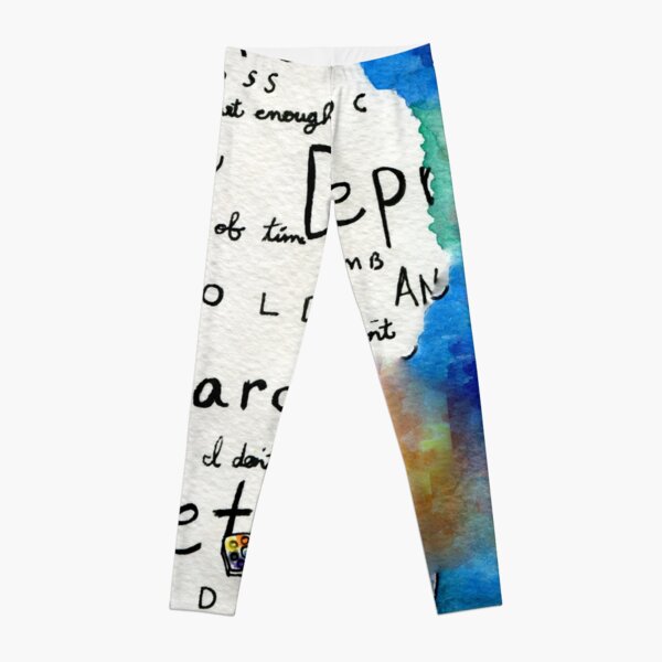 Always Keep Fighting Watercolor Painting (2015) REVAMP Leggings