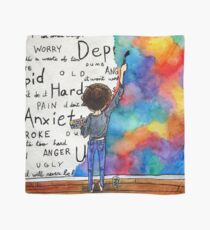 Always Keep Fighting Watercolor Painting (2015) REVAMP Scarf