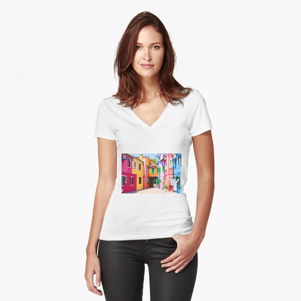 Item preview, Fitted V-Neck T-Shirt designed and sold by AdrianAlford.