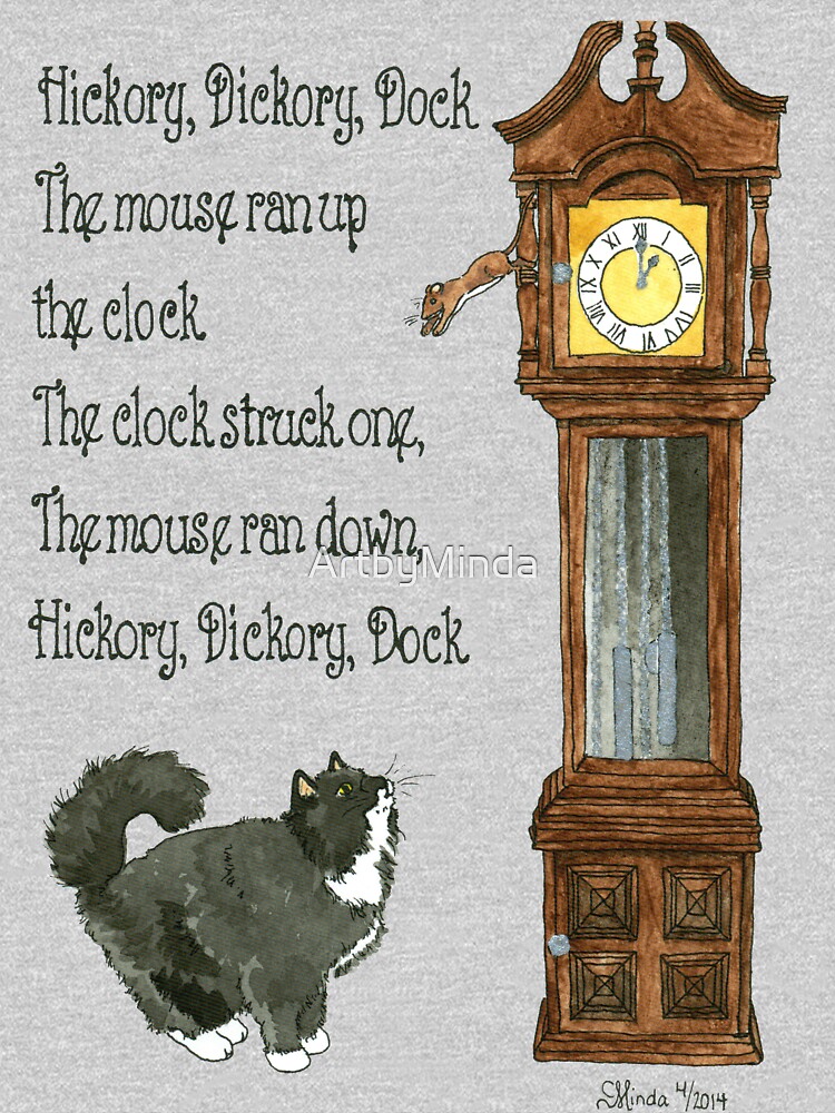 Daily Doodle 12-Hickory Dickory Dock by ArtbyMinda