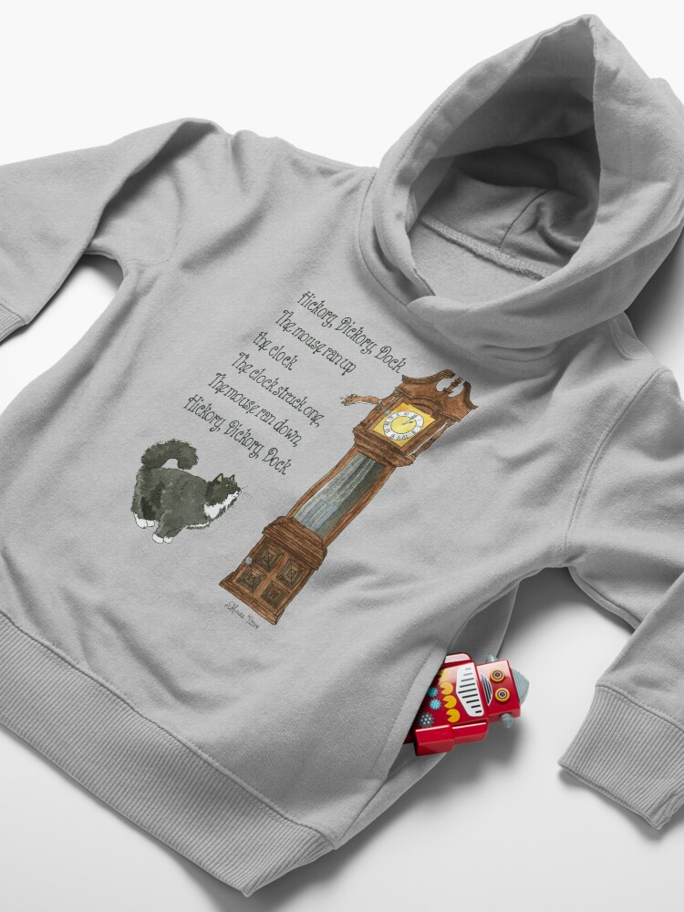 Alternate view of Daily Doodle 12-Hickory Dickory Dock Toddler Pullover Hoodie