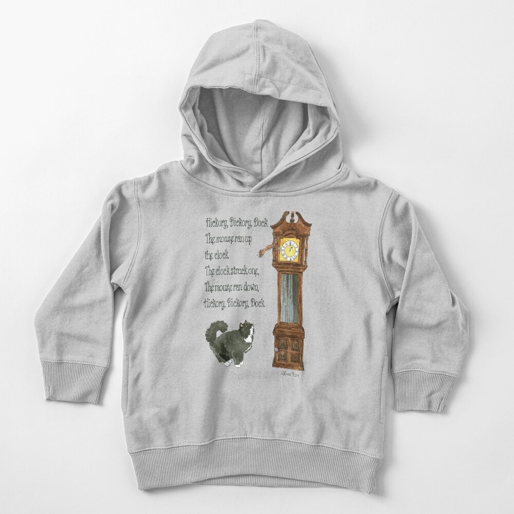 Daily Doodle 12-Hickory Dickory Dock Toddler Pullover Hoodie