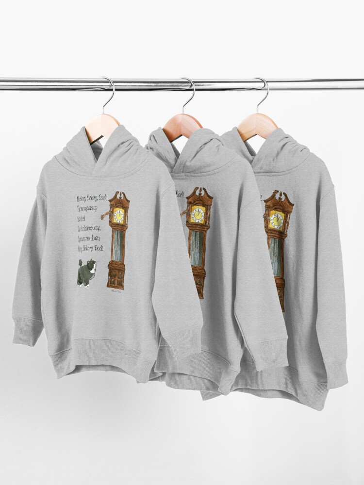 Alternate view of Daily Doodle 12-Hickory Dickory Dock Toddler Pullover Hoodie