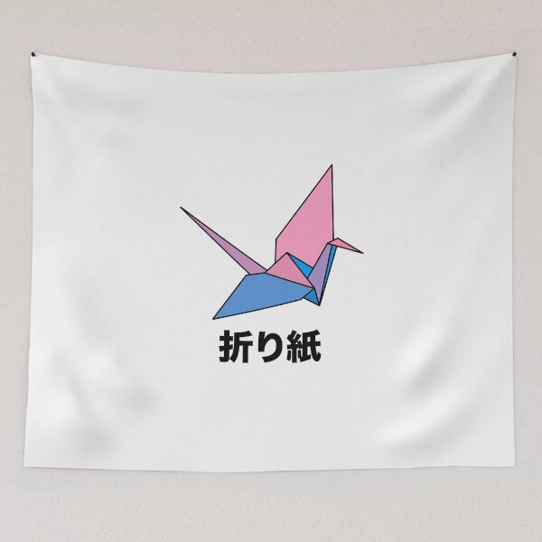 Item preview, Origami Kranich Pink Blue designed and sold by aircoucou.