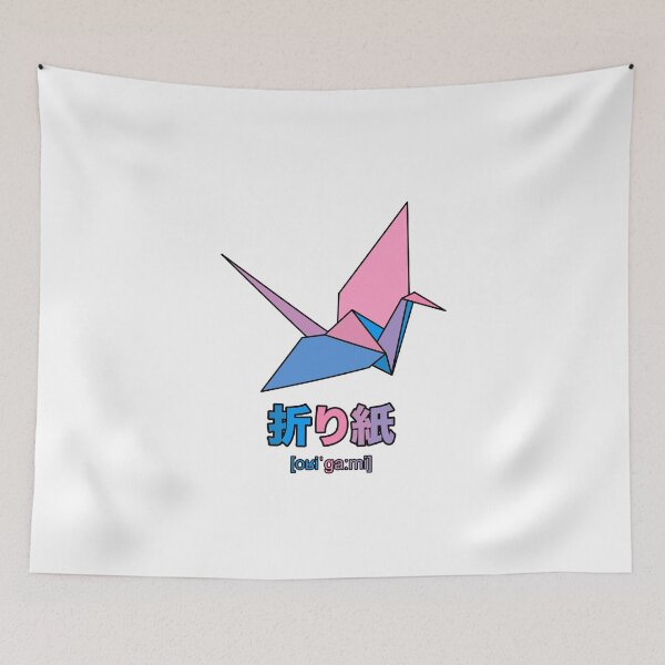 Item preview, Origami Kranich Pink Blue designed and sold by aircoucou.