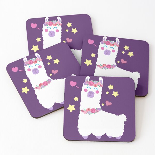 Item preview, Cute Flower Crown Llama designed and sold by flowrawr.