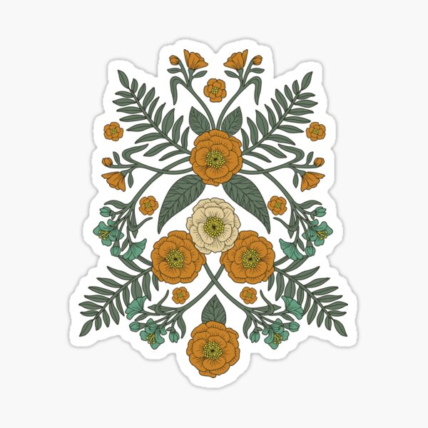 Vista previa del artículo con la obra «Crema, óxido y flores de agua», diseñado y vendido por somecallmebeth.