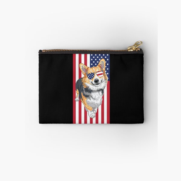Item preview, Black and Tan Corgi 4th of July design designed and sold by EstelleStar.