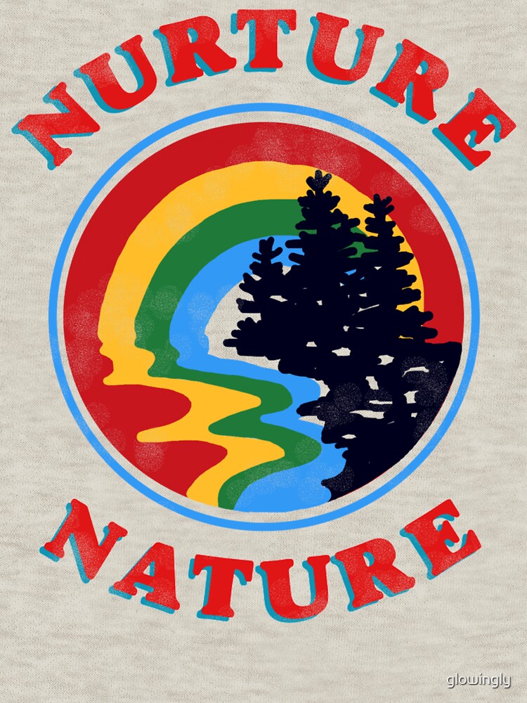 nurture nature vintage environmentalist design by glowingly