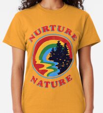 Nurture Nature Vintage Environmentalist Design Classic T-Shirt