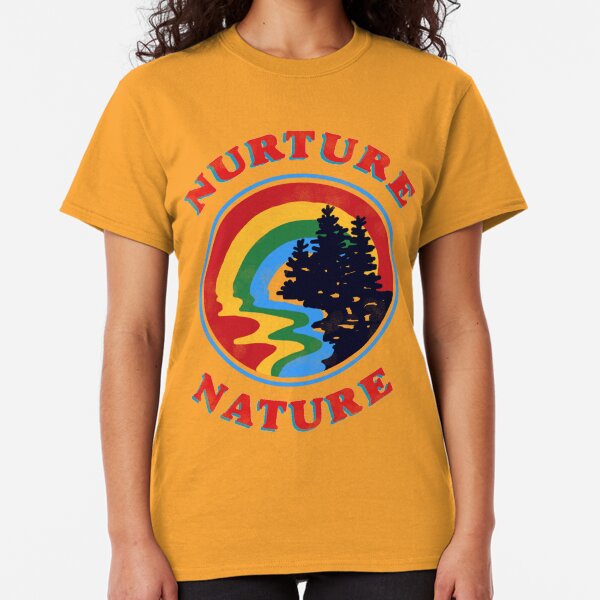 nurture nature vintage environmentalist design Classic T-Shirt