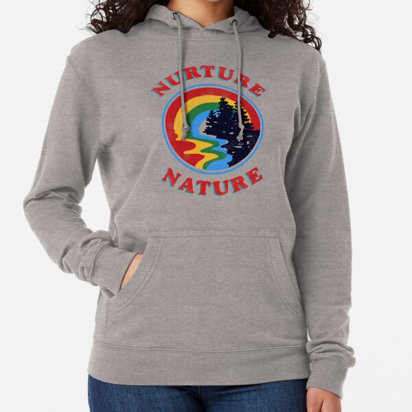nurture nature vintage environmentalist design Lightweight Hoodie