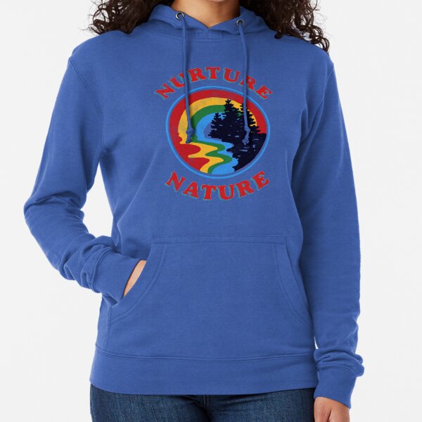 nurture nature vintage environmentalist design Lightweight Hoodie