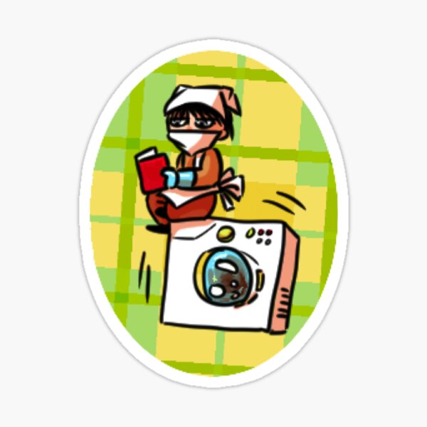 Item preview, Chibi doing the laundry designed and sold by Akaiitodesigns.
